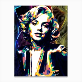 Marilyn Monroe Color Art Canvas Print