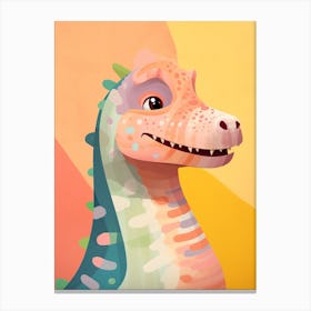 Colourful Dinosaur Sauroposeidon 1 Canvas Print