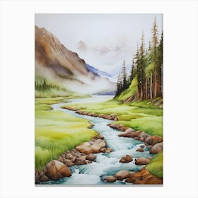 Mountain Stream.11 Canvas Print