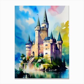 Castle On The Water Canvas Print