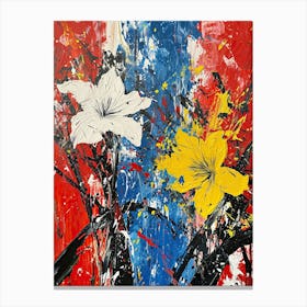 Lily Painting, Pop-Up Series Canvas Print