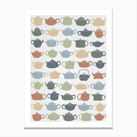 Lots of Tea Pots Canvas Print