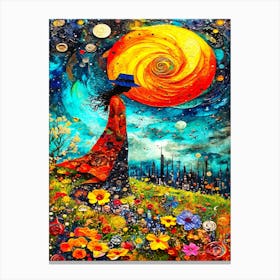 Wonder Flowers - Thoughts In A Field Canvas Print