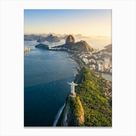 Aerial View Of Rio De Janeiro Canvas Print