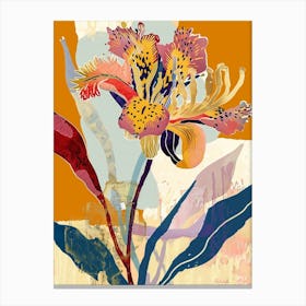 Colourful Flower Illustration Gaillardia 3 Canvas Print