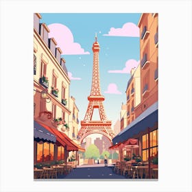 France Travel Illustration Canvas Print