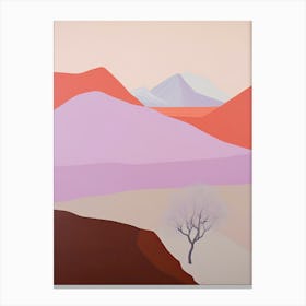 Atacama Desert   South America (Chile), Contemporary Abstract Illustration 1 Canvas Print