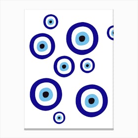 Eye blue Canvas Print