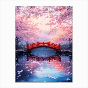 Cherry Blossom Bridge Stampe su tela