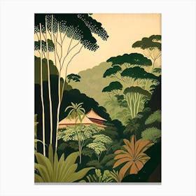 Nosara Costa Rica Rousseau Inspired Tropical Destination Canvas Print