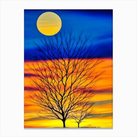 Winter Sunset Canvas Print