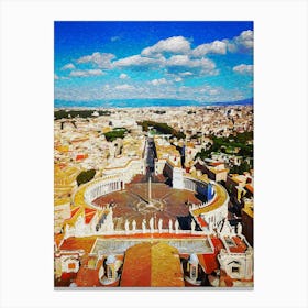 Saint Peters Square, Rome Canvas Print