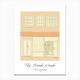 Tarragona The Book Nook Pastel Colours 3 Poster Canvas Print