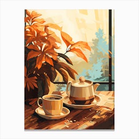 Teapot Painting Canvas Print
