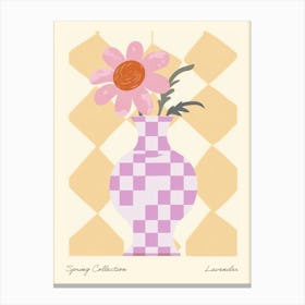 Spring Collection Lavender Flower Vase 1 Canvas Print