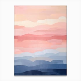 Sunset - Abstract Painting Canvas Print