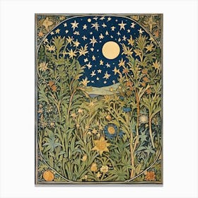 Moonlight In The Garden Canvas Print