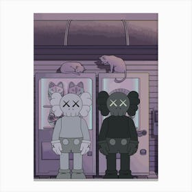 kaws kawaii Canvas Print