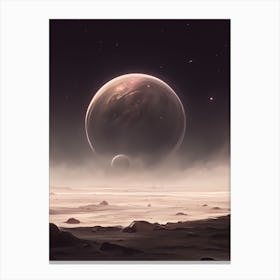 Planets In Space Canvas Print