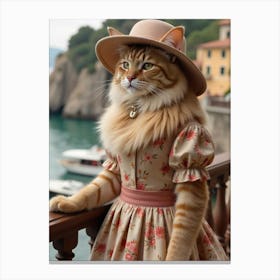 Cat In Hat 9 Canvas Print