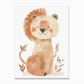 Charming Nursery Kids Animals Lion 2 Canvas Print