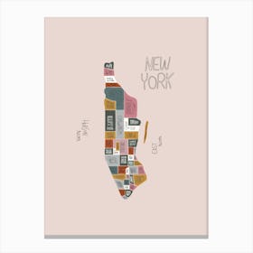 New York Districts Canvas Print