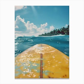 Surfer In The Ocean 2 Canvas Print