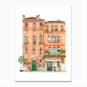 A House In Italy Canvas Print
