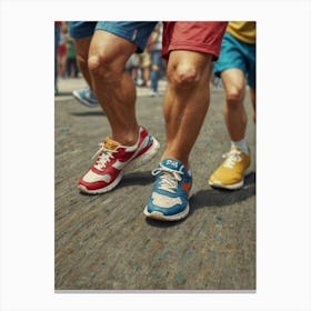 Runner'S Legs Canvas Print