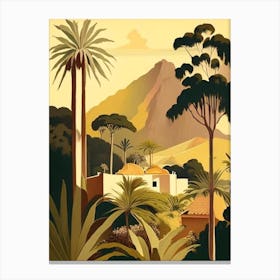 La Palma Canary Islands Spain Rousseau Inspired Tropical Destination Canvas Print