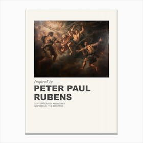 Museum Poster Inspired By Peter Paul Rubens 1 Canvas Print