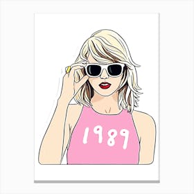 Taylor Swift 1989 5 Canvas Print