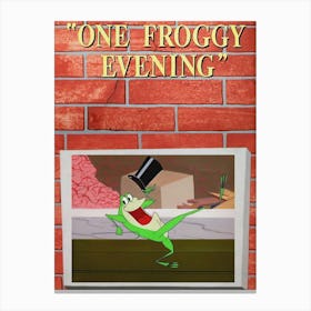 One Froggy Evening (1955) Canvas Print