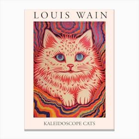 Louis Wain, Kaleidoscope Cats Poster 16 Canvas Print