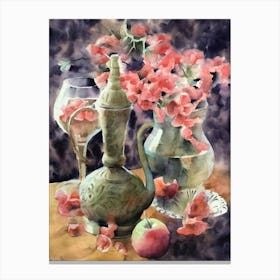 Vase Of Flowers Canvas Print