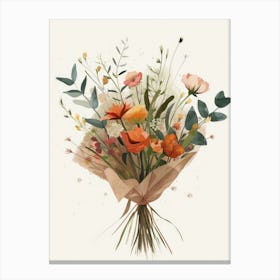 Watercolor Bouquet 1 Canvas Print