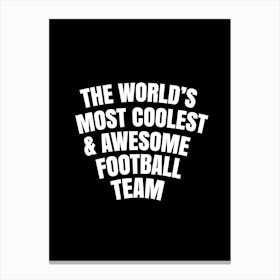 Football Team Canvas Print