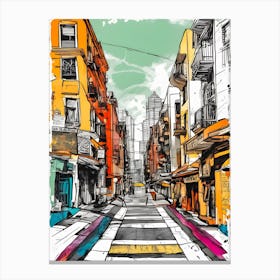 Street In San Francisco Canvas Print
