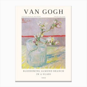 Blossoming Almond Branch In A Glass, Van Gogh Canvas Print