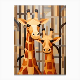 Giraffes Canvas Print