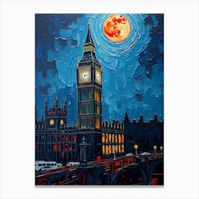 Big Ben At Night Canvas Print