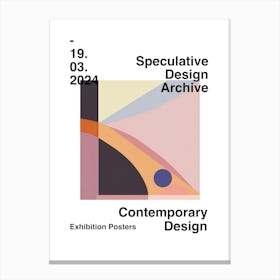 Speculative Design Archive Abstract Poster 12 Canvas Print