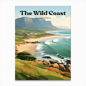 The Wild Coast South Africa Summer Modern Travel Art Canvas Print