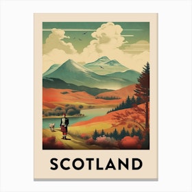 Vintage Travel Poster Scotland Canvas Print