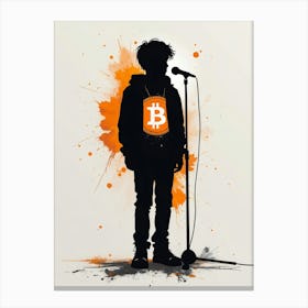 Bitcoin Singer Canvas Print