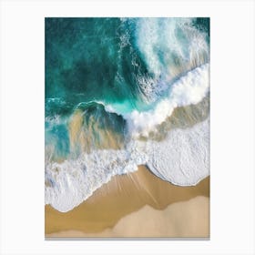 Aerial View Of A Beach 152 Canvas Print