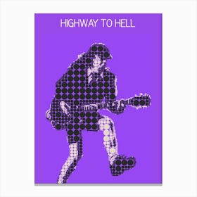 Highway To Hell Angus Young Canvas Print