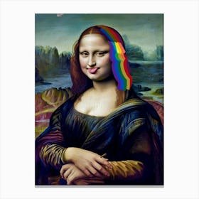 Mona Lisa Goes Wild Canvas Print