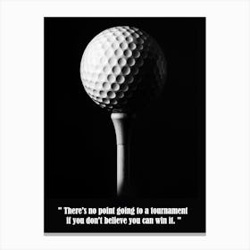 Quots Golf Bw Canvas Print