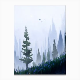 Forest In The Mist Canvas Print